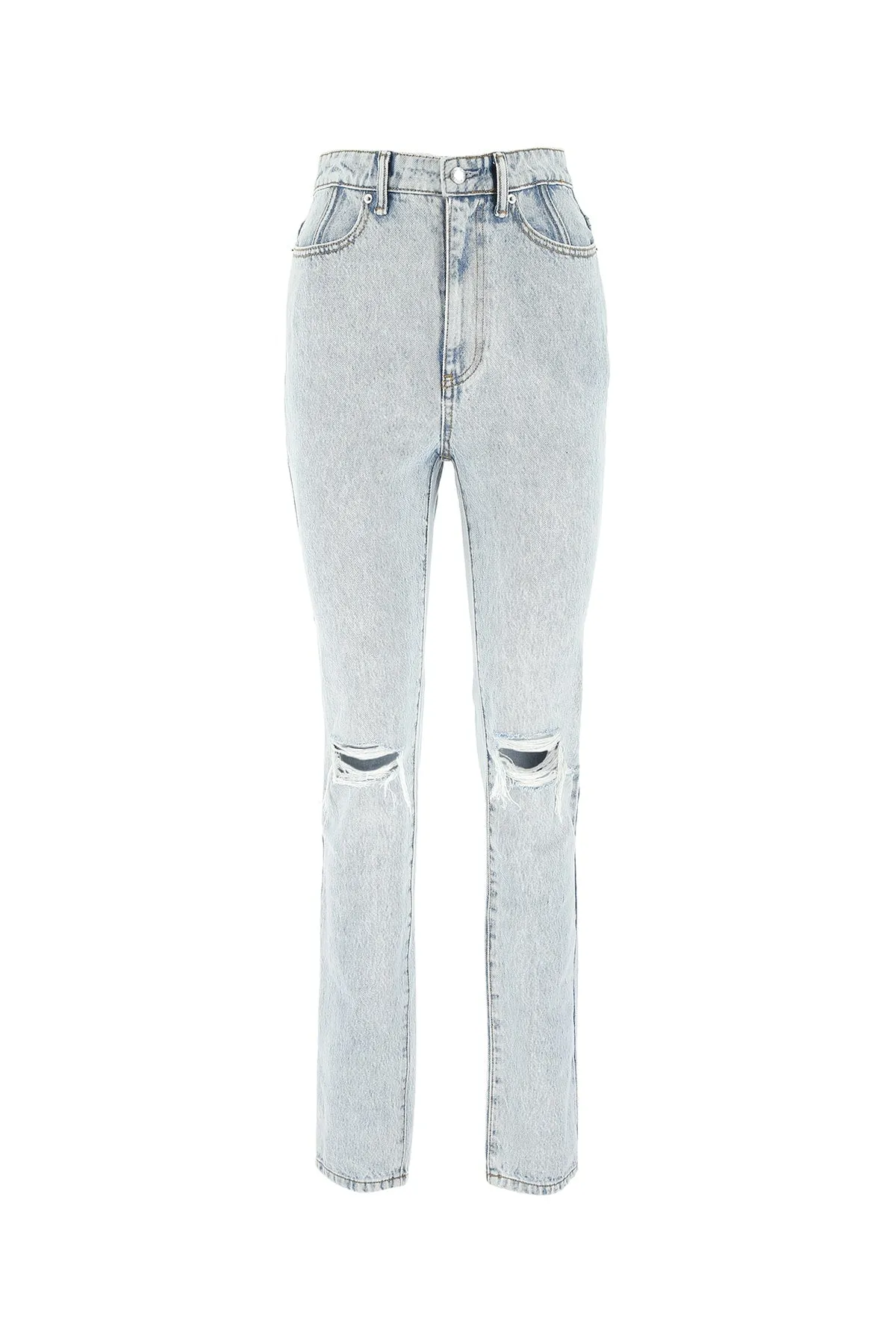 Alexander Wang Stacked Slim Leg Jeans