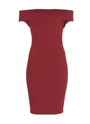 Alexandre Vauthier Off Shoulder Midi Dress