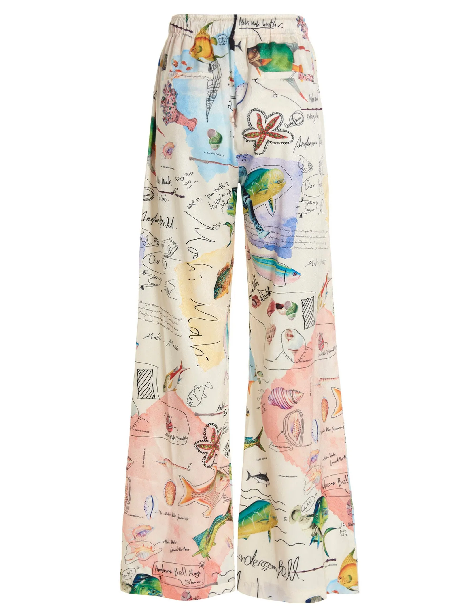 Andersson Bell Allover Graphic Printed Wide-Leg Pants