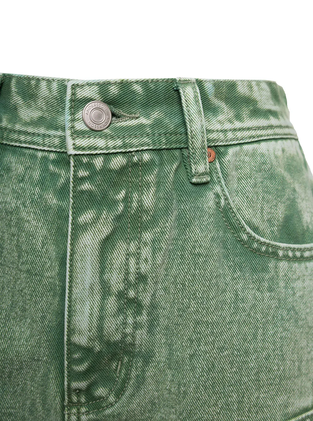 Andersson Bell Logo Patch Overdyed Jeans