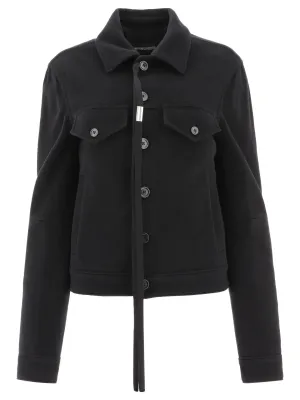 Ann Demeulemeester Draped Trucker Jacket