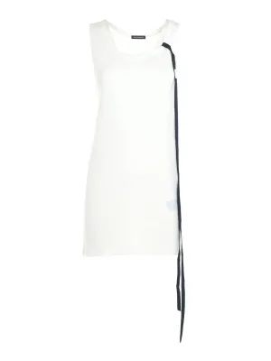 Ann Demeulemeester Seva Ribbon Detailed Tank Top
