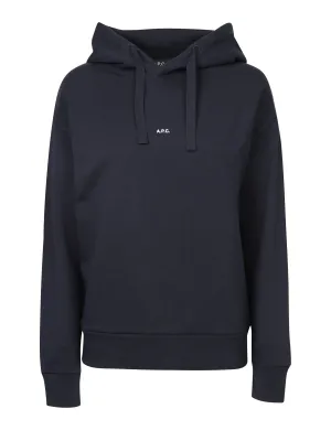 A.P.C. Logo Detailed Drawstring Hoodie