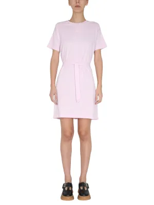 A.P.C. Logo Printed Crewneck T-Shirt Dress