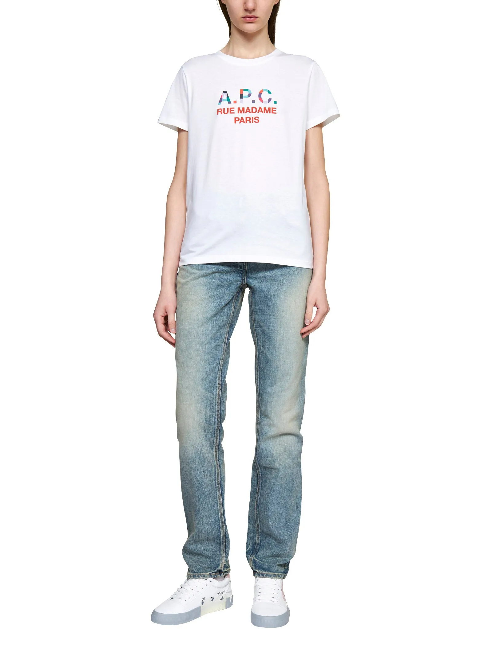 A.P.C. Logo Printed Crewneck T-Shirt