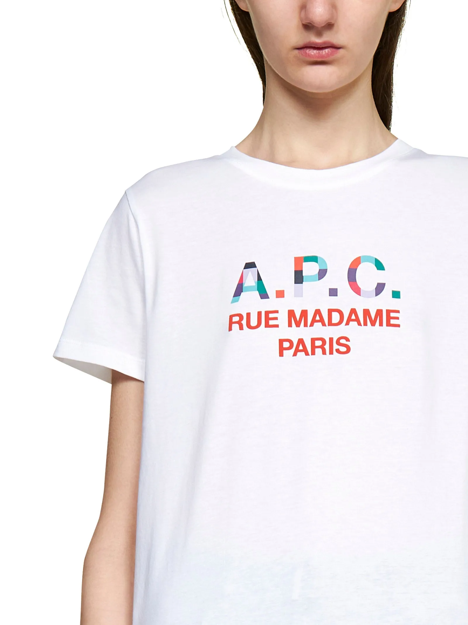 A.P.C. Logo Printed Crewneck T-Shirt