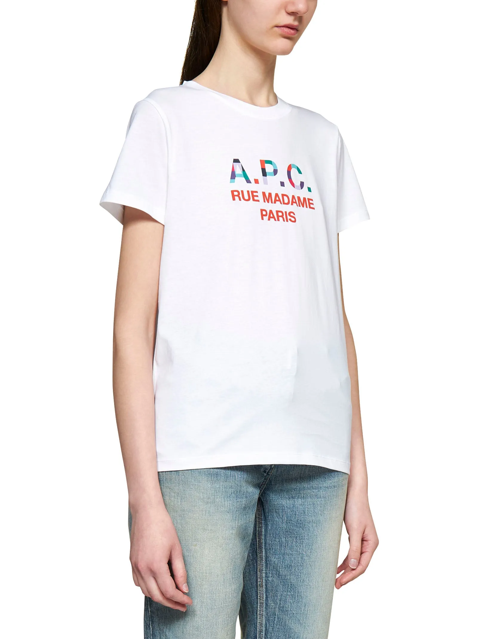 A.P.C. Logo Printed Crewneck T-Shirt