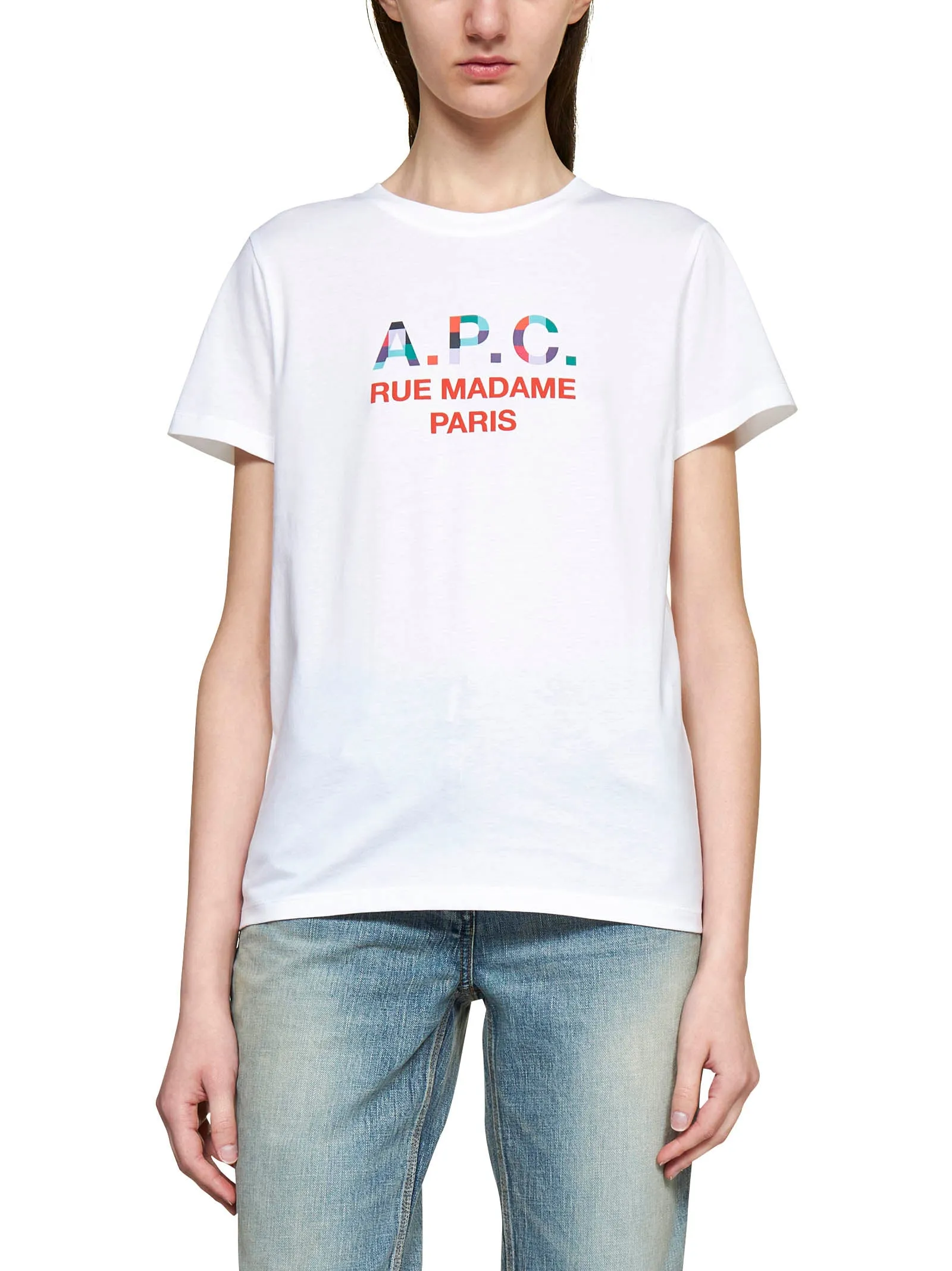 A.P.C. Logo Printed Crewneck T-Shirt
