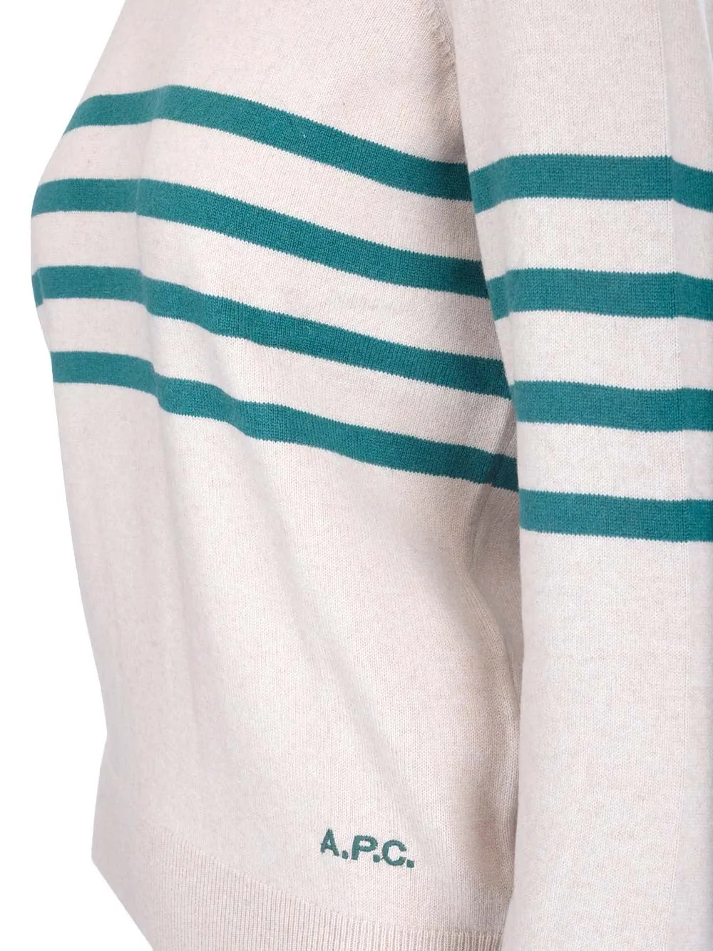 A.P.C. Striped Crewneck Knit Jumper