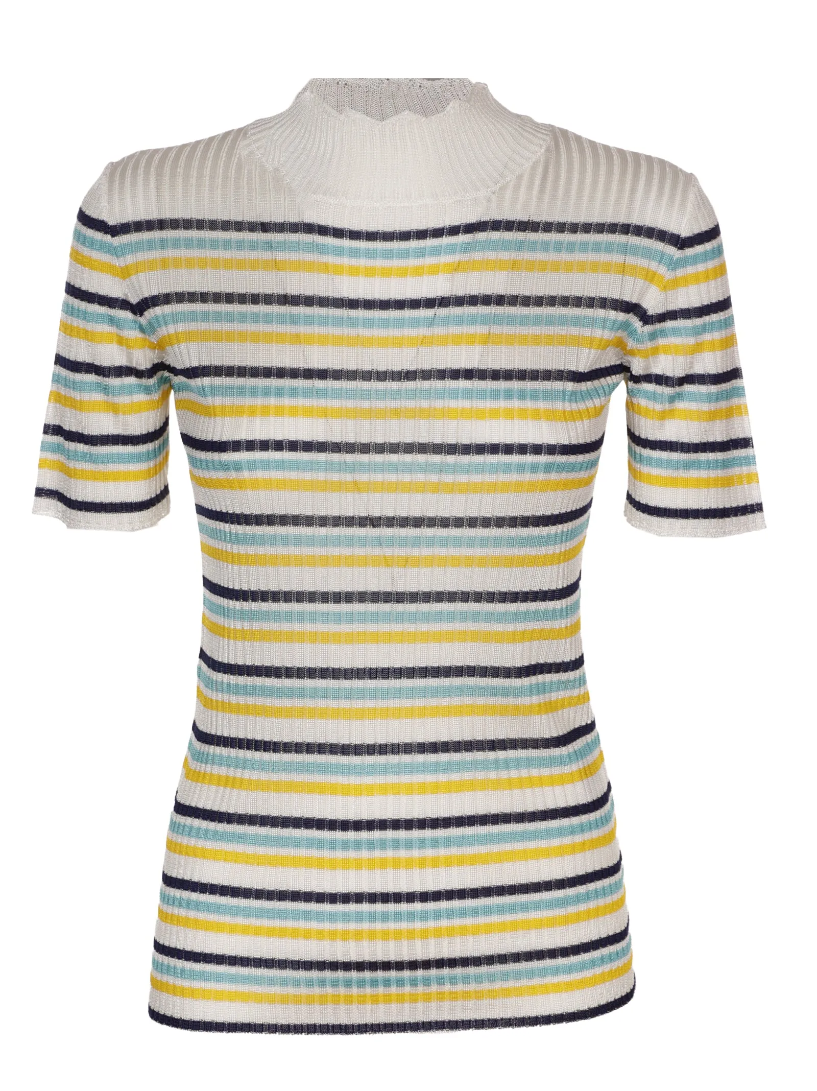 A.P.C. Striped Short-Sleeved Knit Top