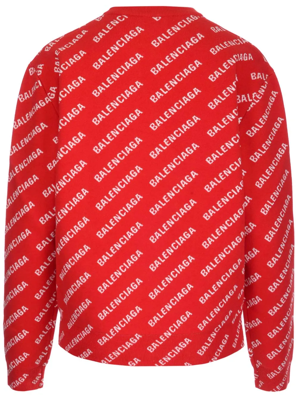 Balenciaga Allover Logo Knit Jumper