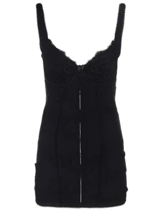 Balenciaga Floral Jacquard Mini Dress