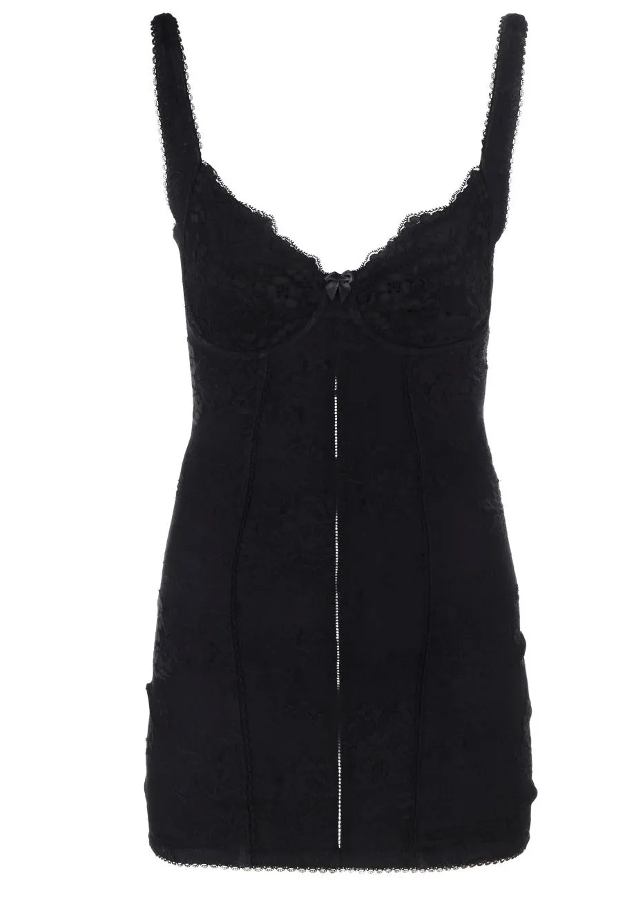 Balenciaga Floral Jacquard Mini Dress