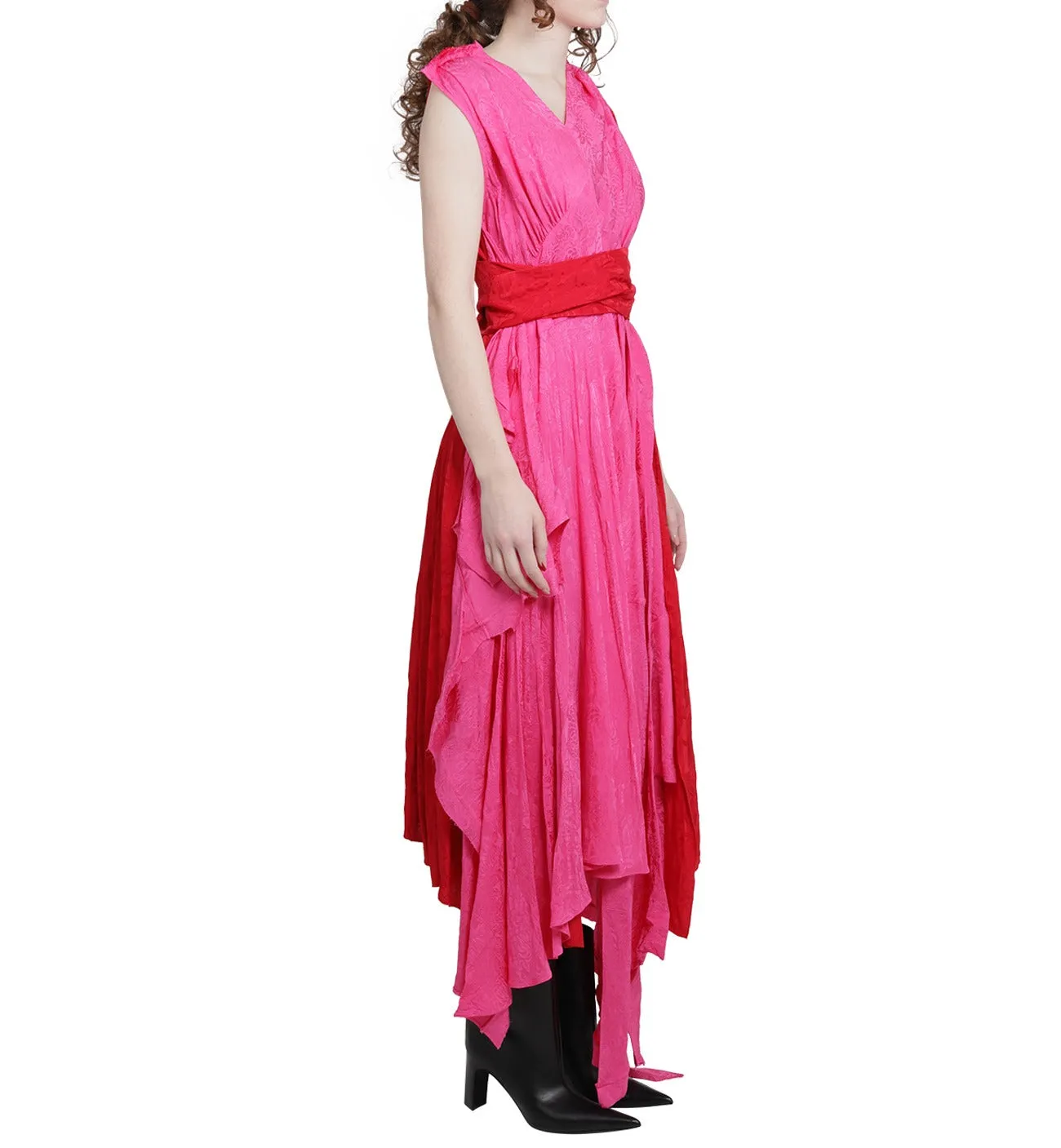 Balenciaga JacquardAsymmetric Midi Dress