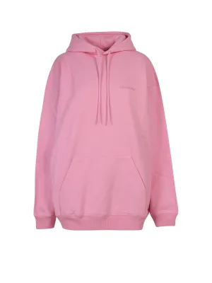 Balenciaga Logo Embroidered Drawstring Hoodie