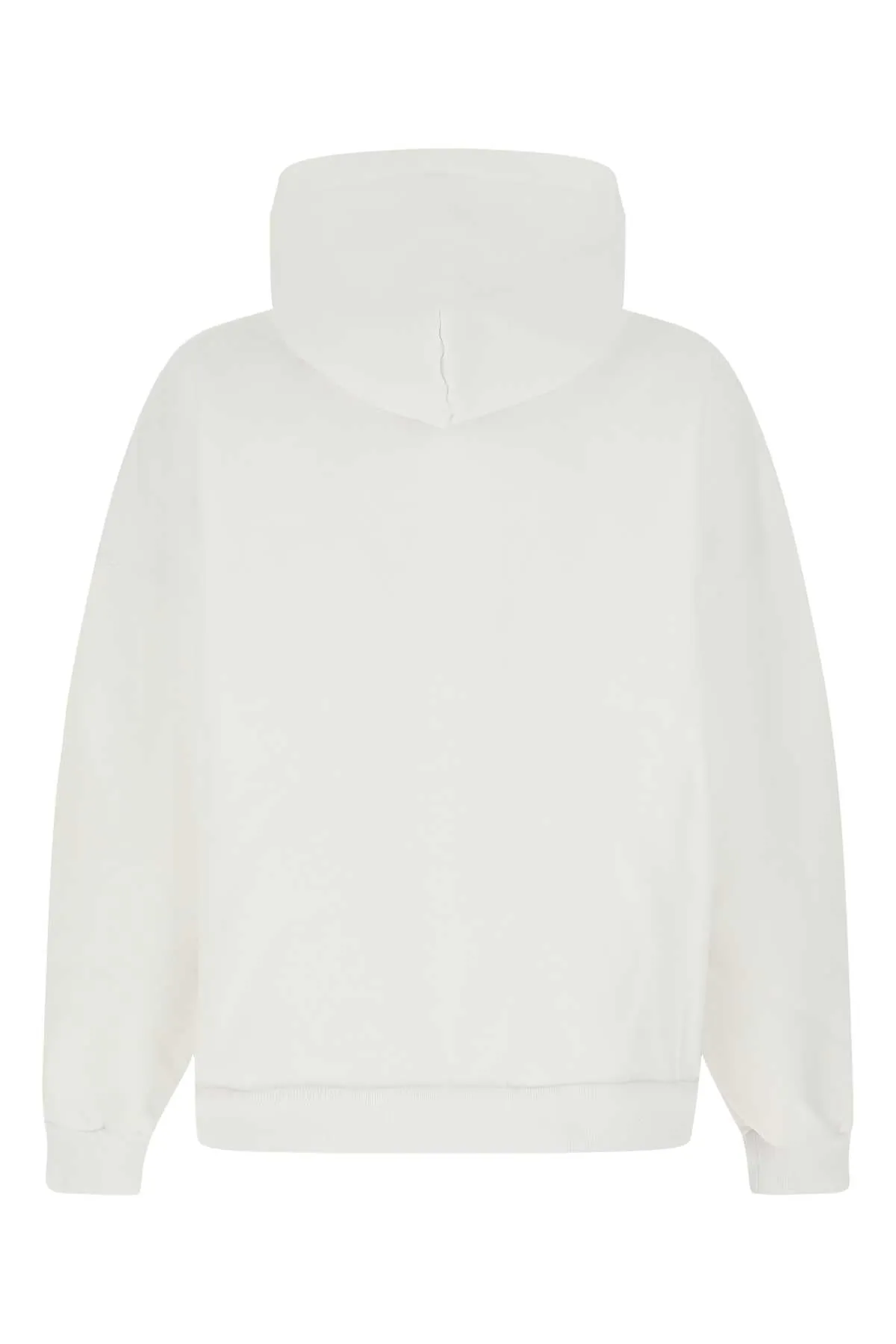 Balenciaga Logo Print Ribbed Hem Hoodie