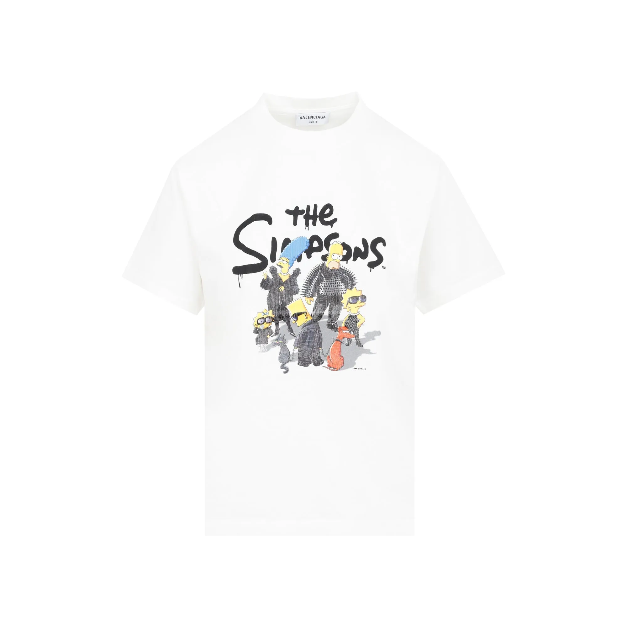 Balenciaga The Simpsons Print Crewneck T-Shirt
