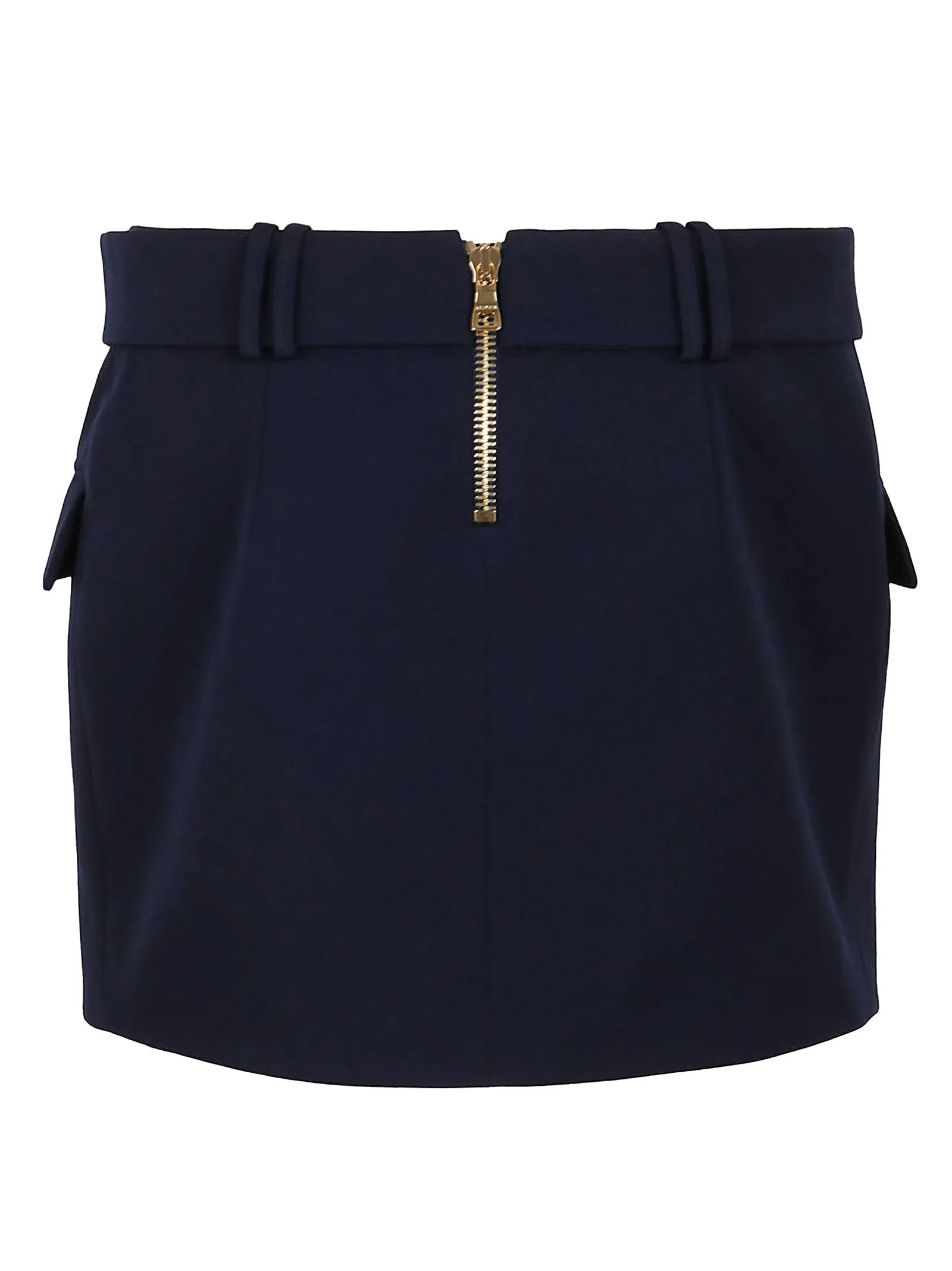 Balmain B Buckle Low-Rise Mini Skirt