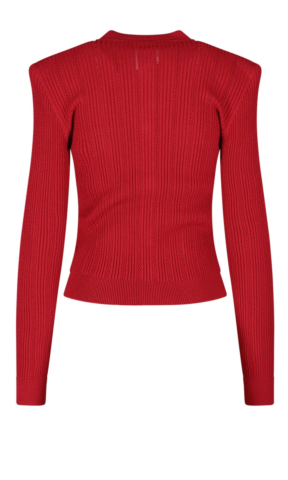 Balmain Embossed Button Knit Cardigan