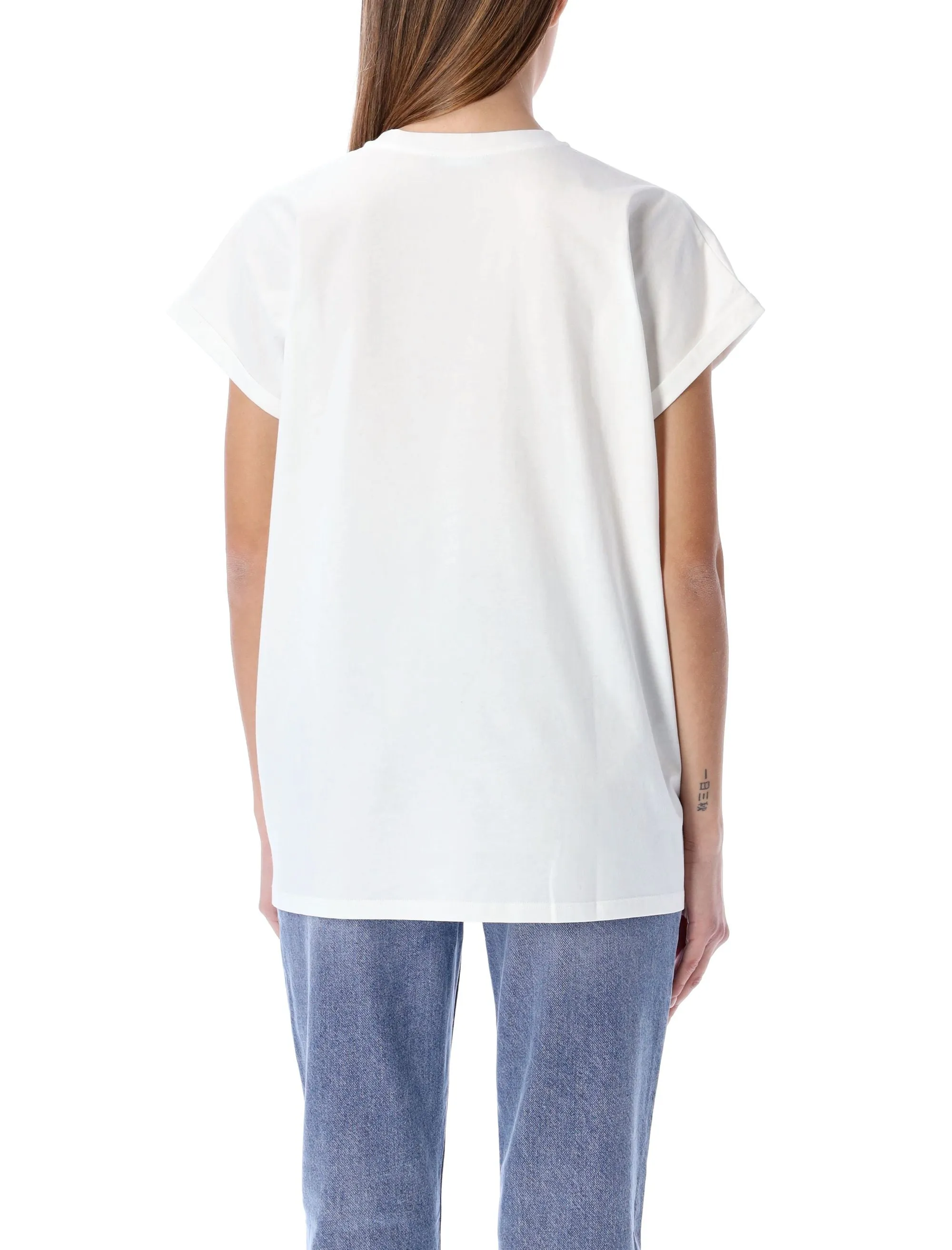 Balmain Logo Embellished Crewneck T-Shirt