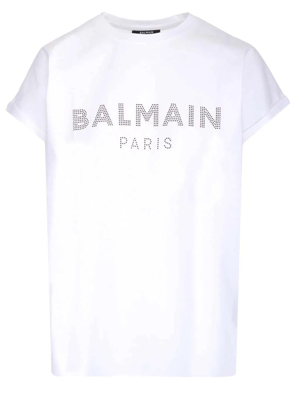 Balmain Logo Embellished Crewneck T-Shirt