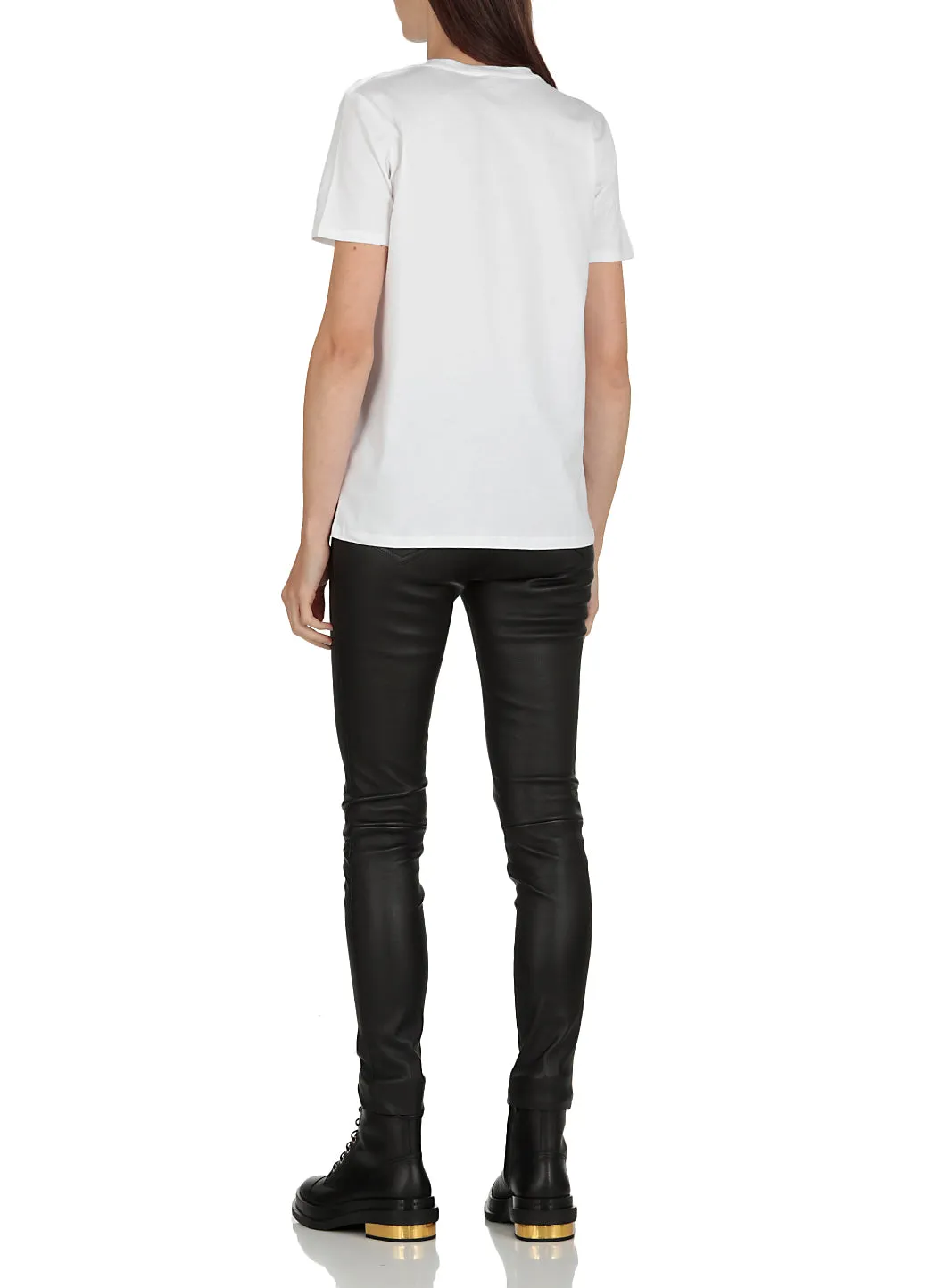 Balmain Logo Printed Crewneck T-Shirt
