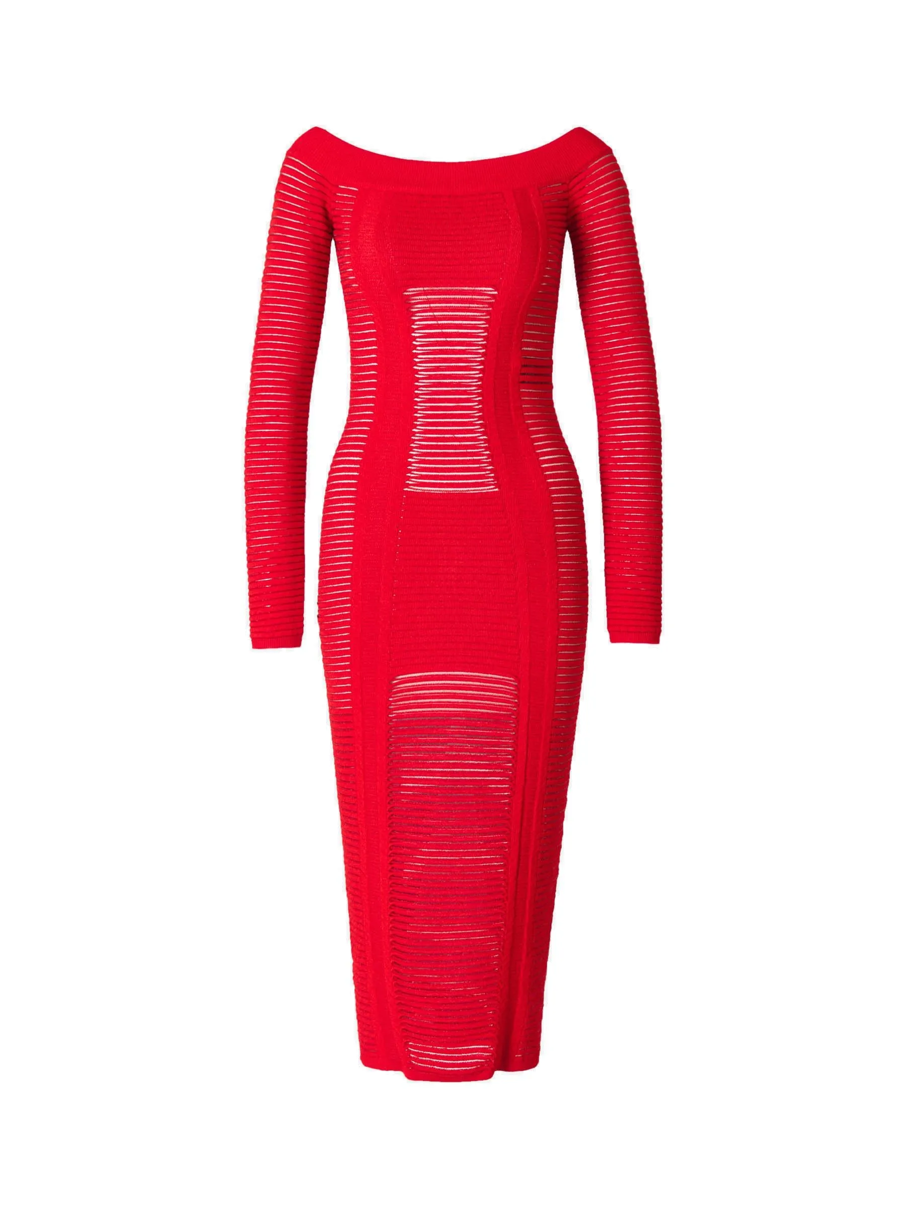 Balmain Long-Sleeved Knit Dress