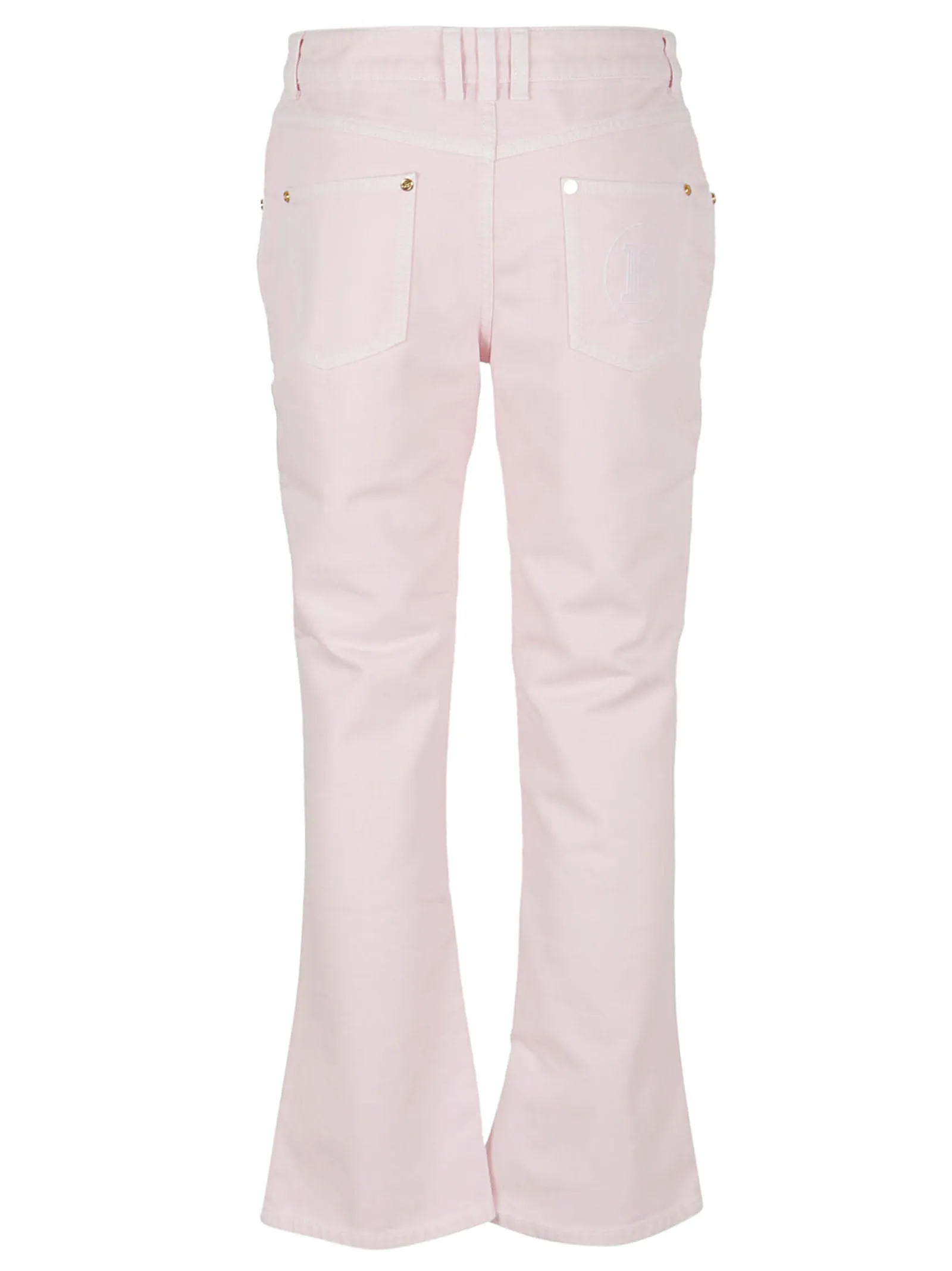 Balmain Low-Rise Logo Embroidered Jeans