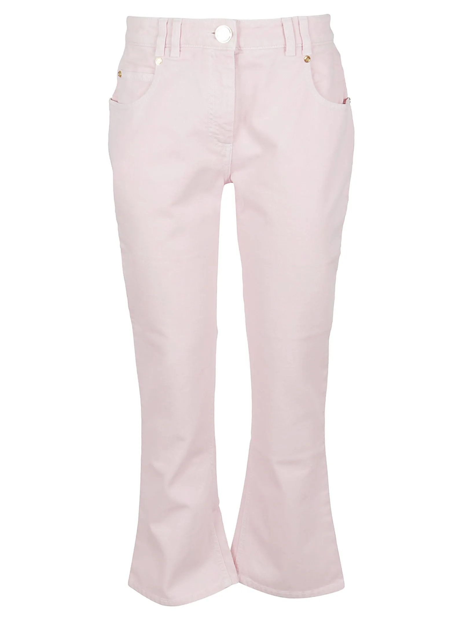 Balmain Low-Rise Logo Embroidered Jeans