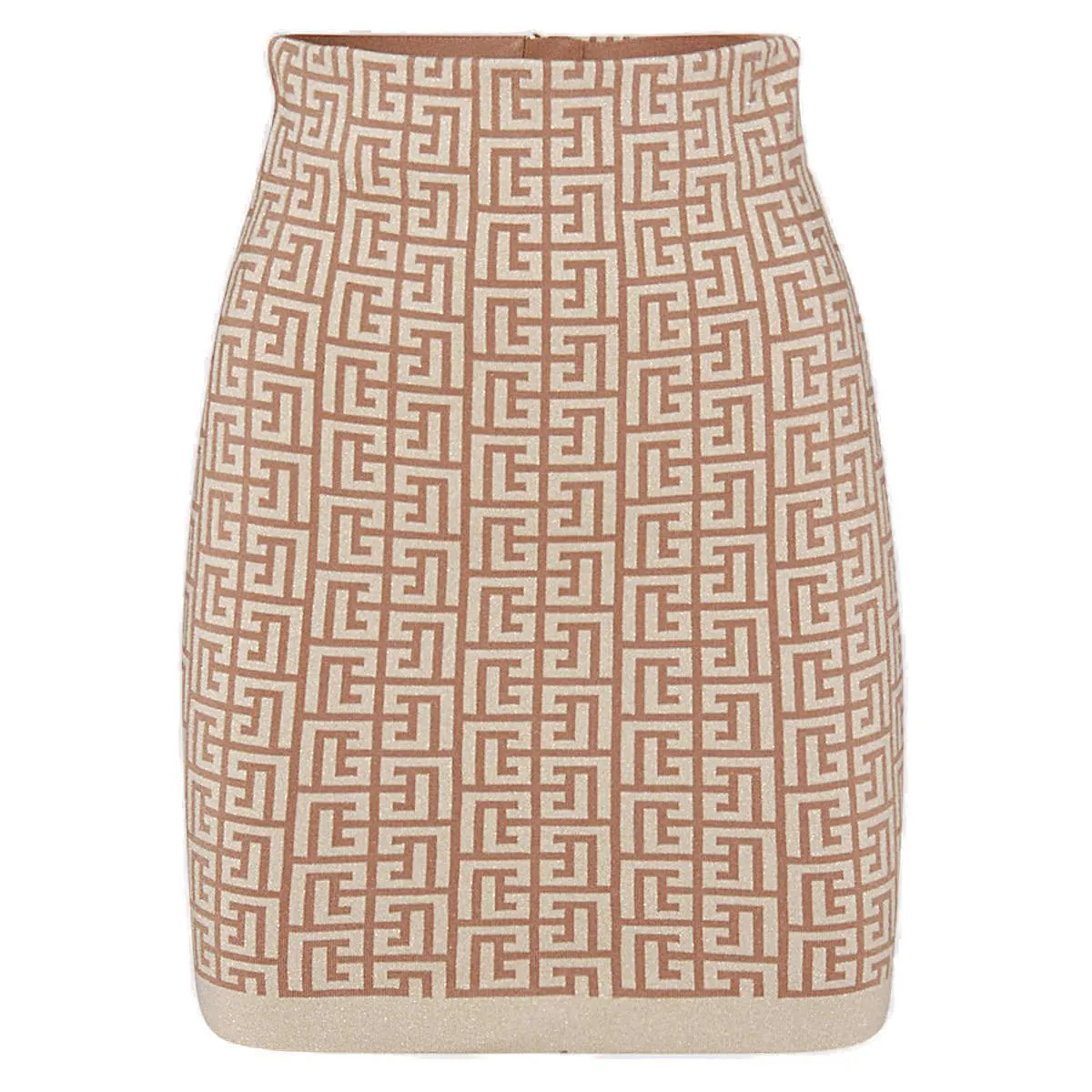 Balmain Monogram Knit Mini Skirt