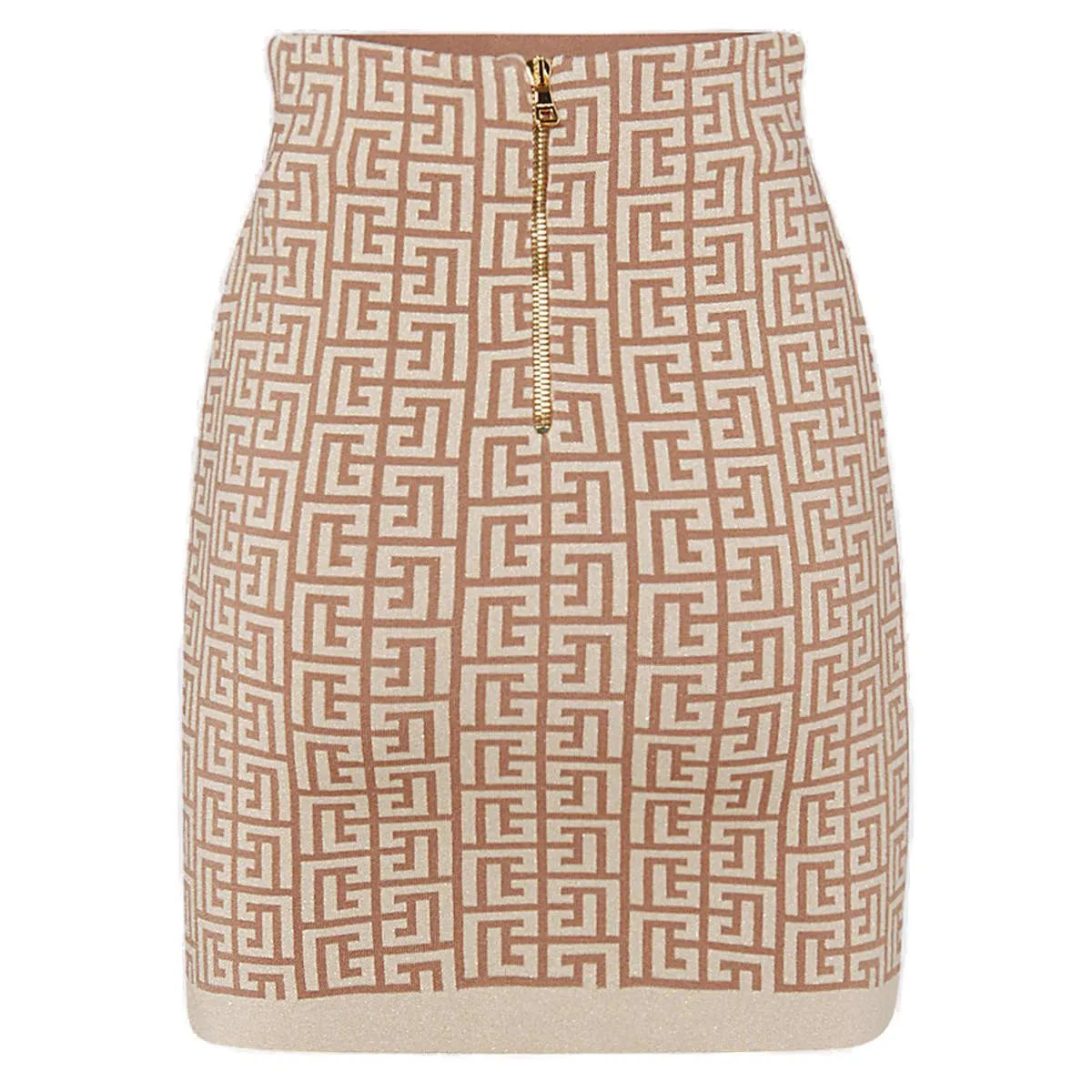 Balmain Monogram Knit Mini Skirt