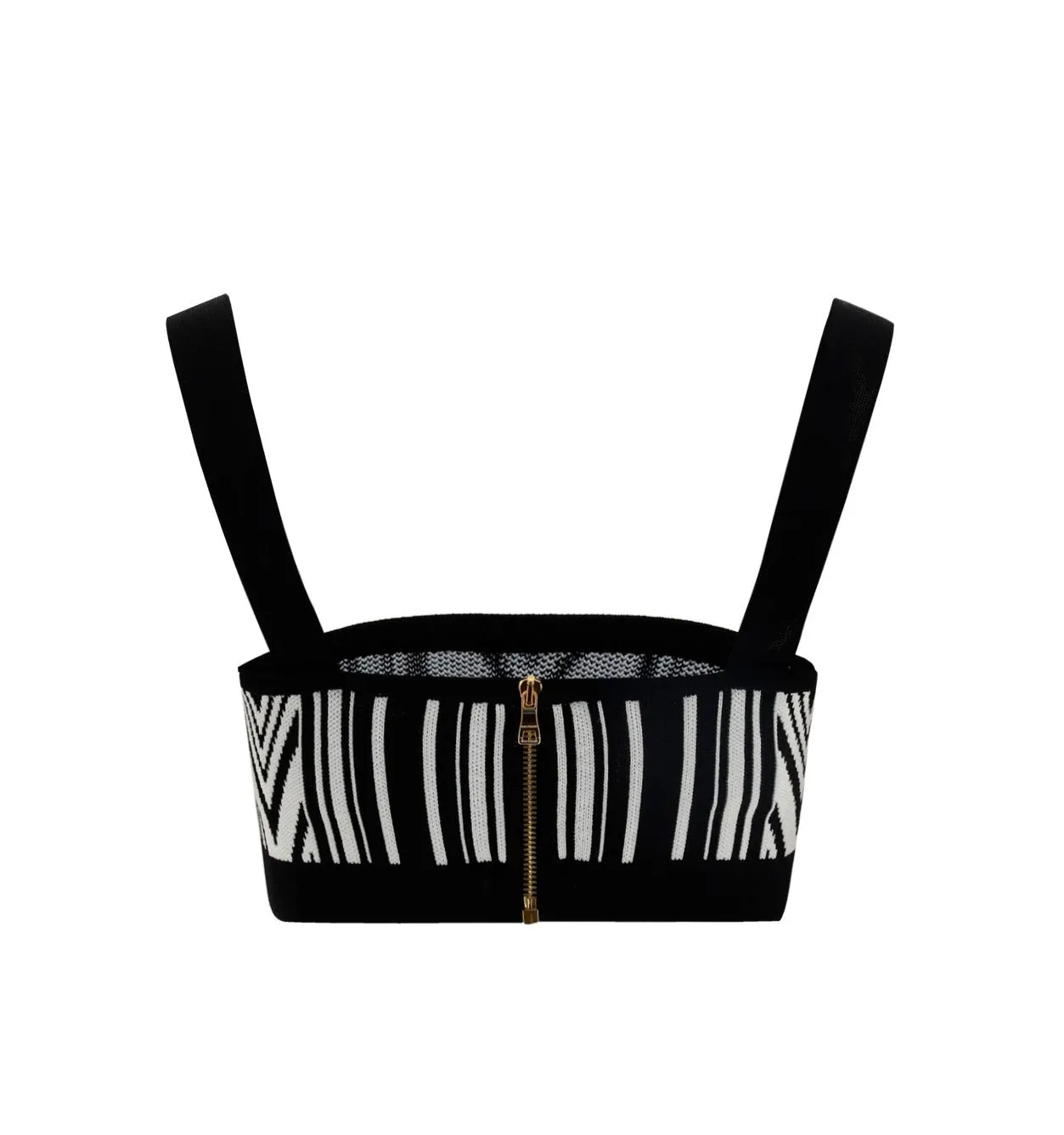 Balmain Sleeveless Cropped Tank Top