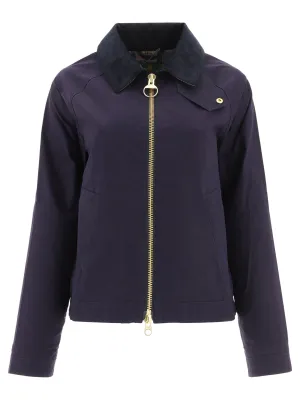 Barbour Logo Embroidered Zipped Jacket