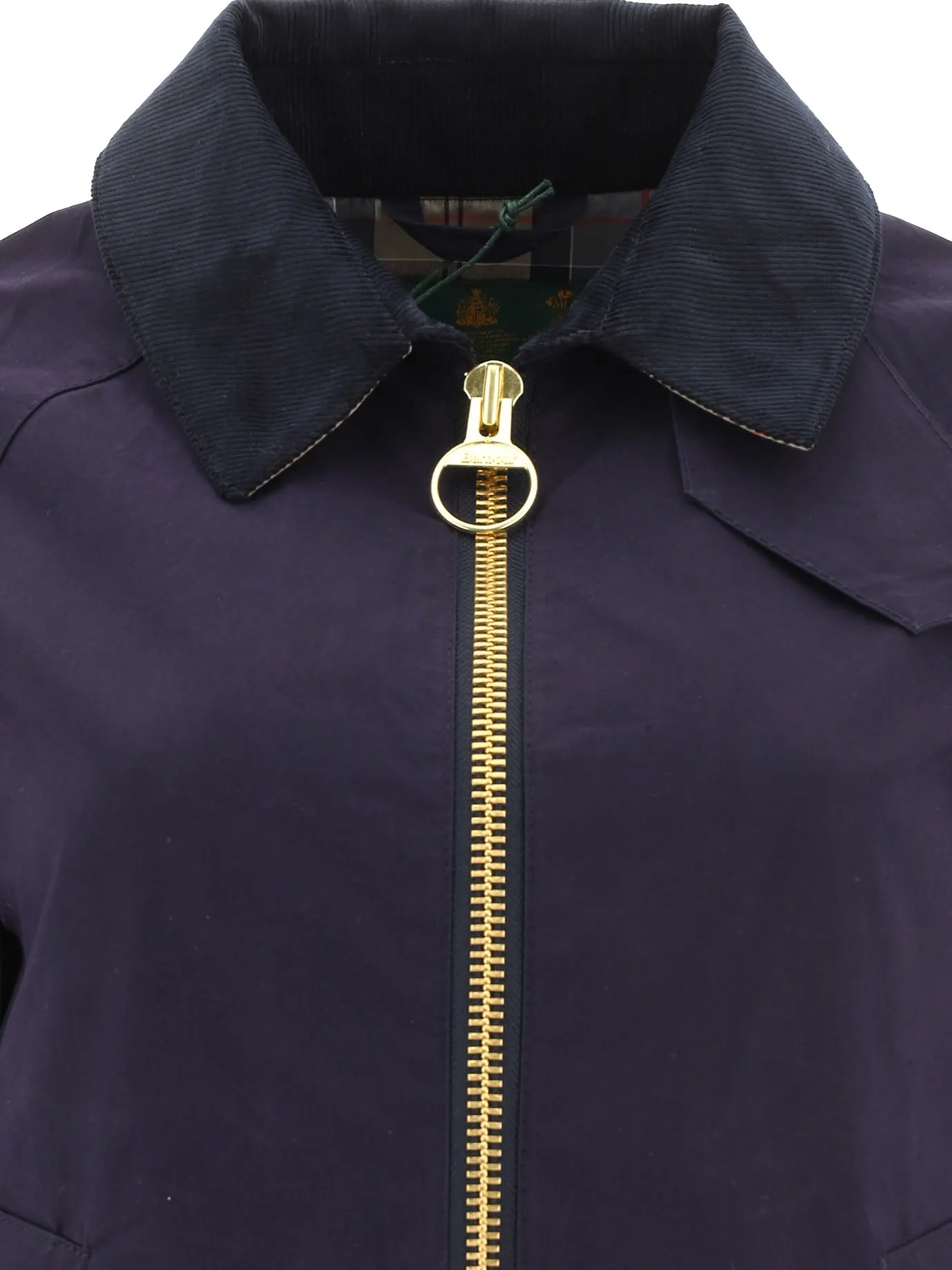 Barbour Logo Embroidered Zipped Jacket