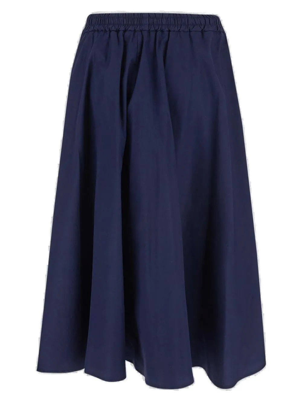 Barena Elasticated Waist Asymmetric Midi Skirt