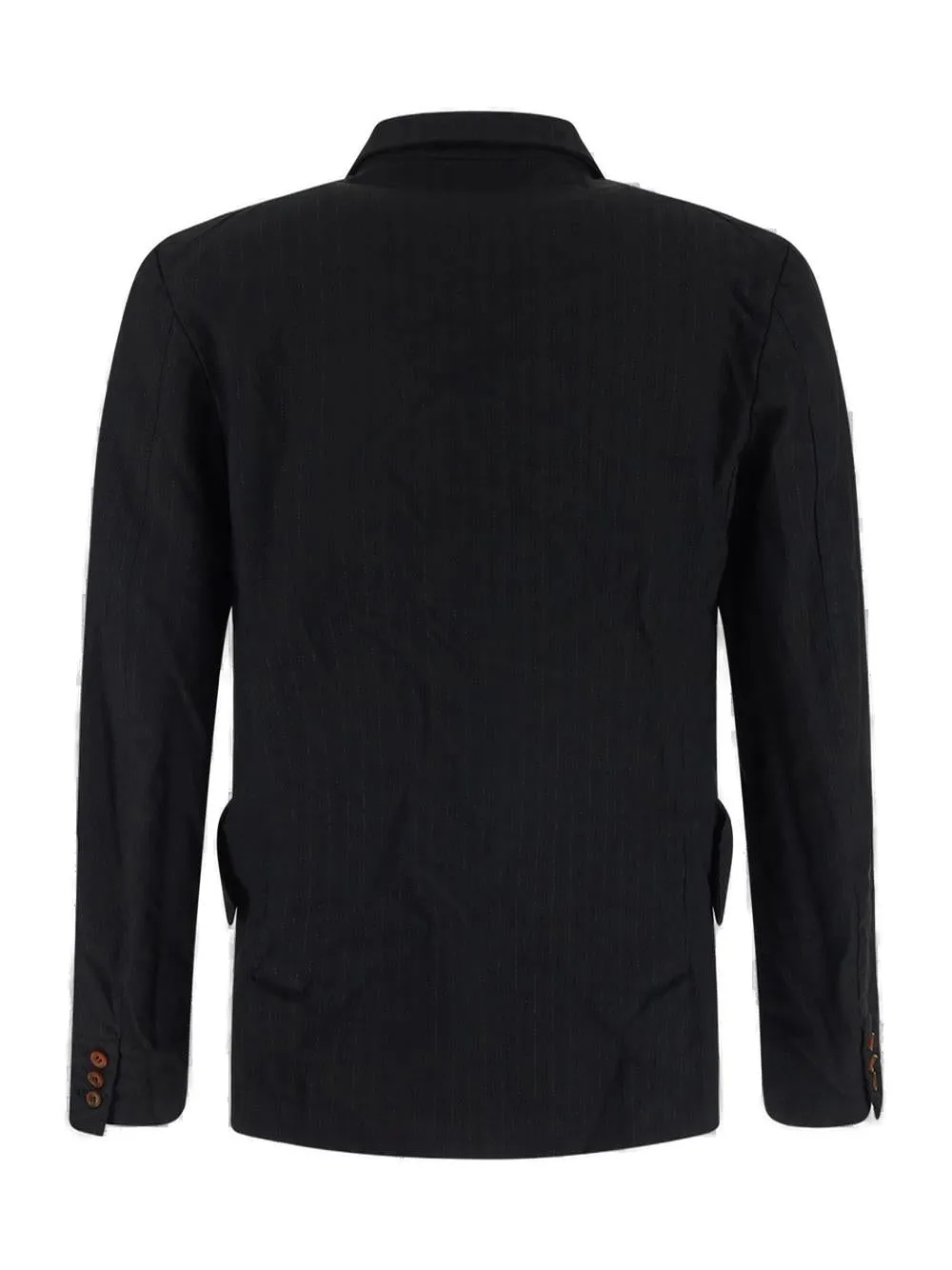 Black Comme des Garons Button-Down Jacket