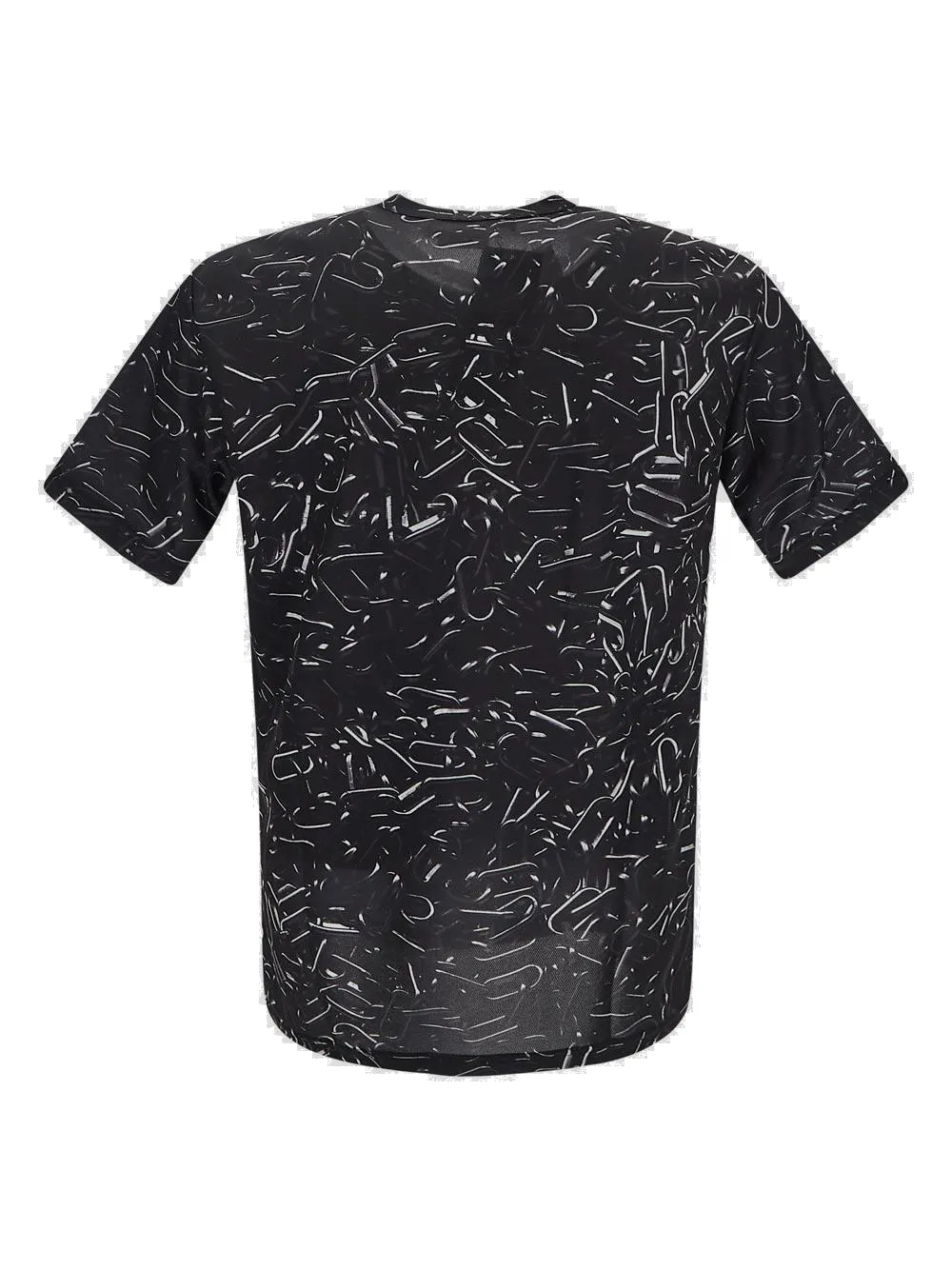 Black Comme des Garons X Nike Logo Printed Crewneck T-Shirt