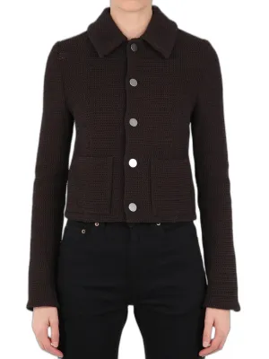 Bottega Veneta Crocheted Buttoned Jacket