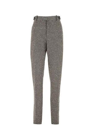 Bottega Veneta Herringbone Straight Trousers