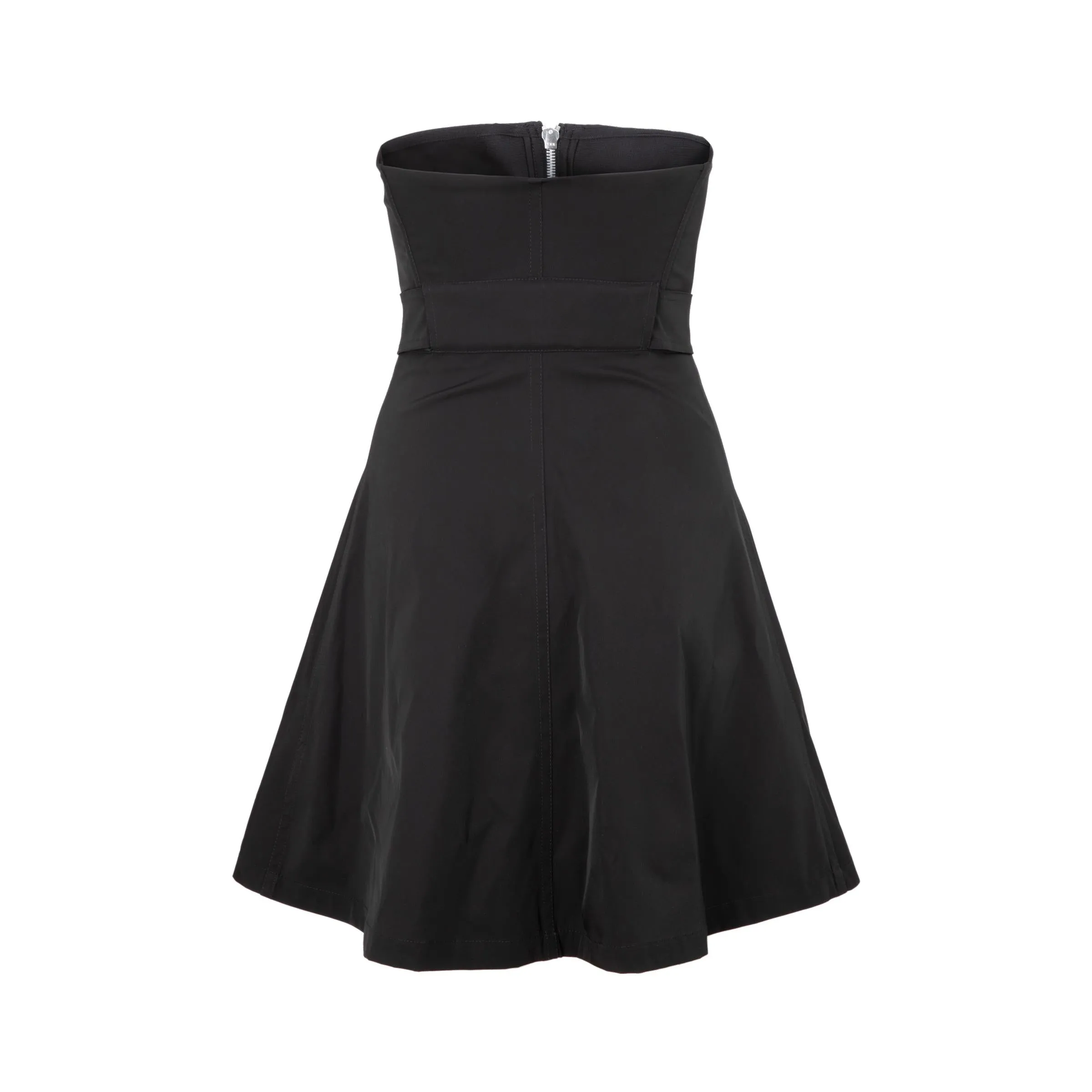 Bottega Veneta Zip-Detail Strapless Dress