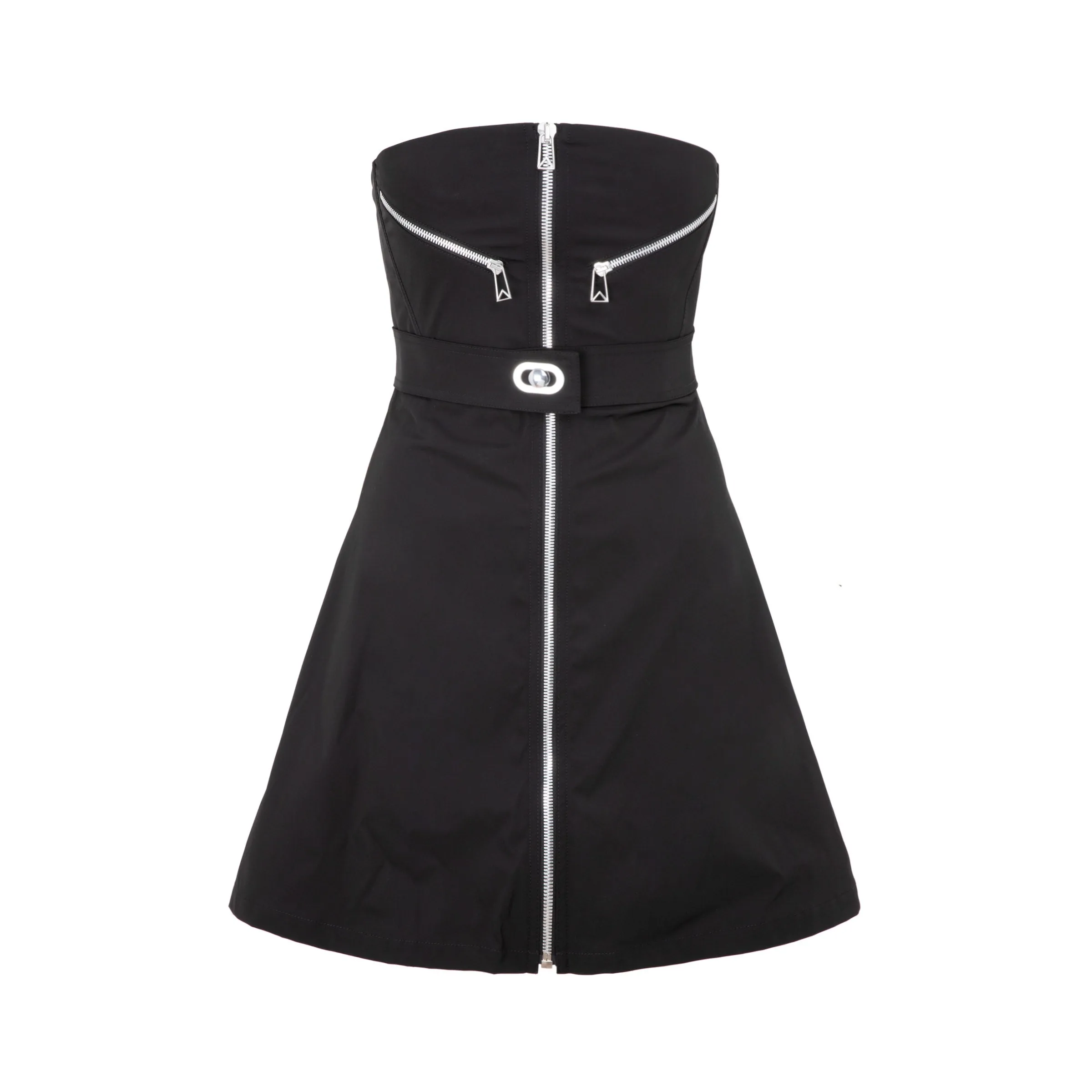 Bottega Veneta Zip-Detail Strapless Dress