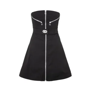 Bottega Veneta Zip-Detail Strapless Dress
