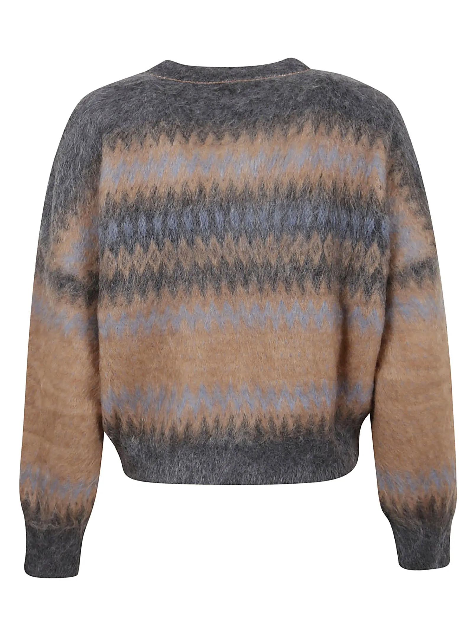 Brunello Cucinelli Abstract Pattern Knit Jumper