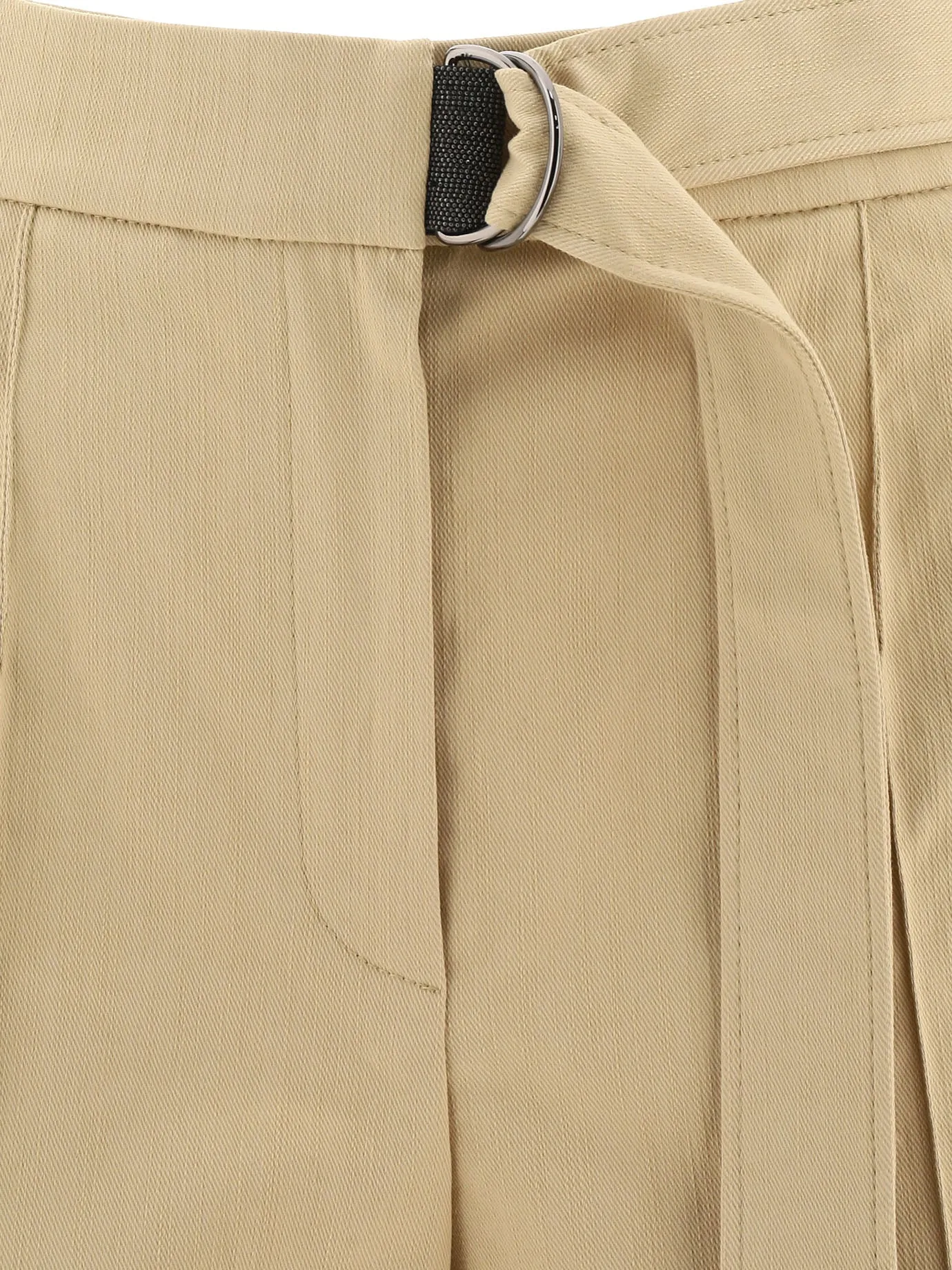Brunello Cucinelli Belted Pleat Detail Shorts