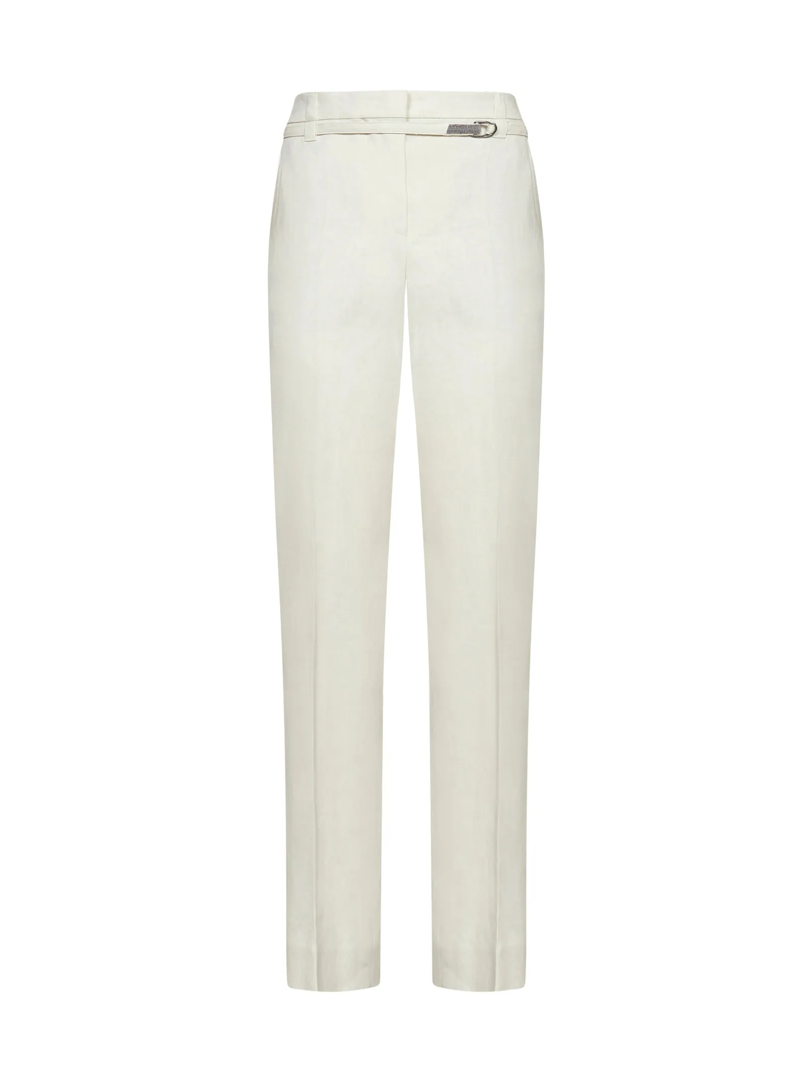 Brunello Cucinelli Belted Waist Slim Cut Trousers