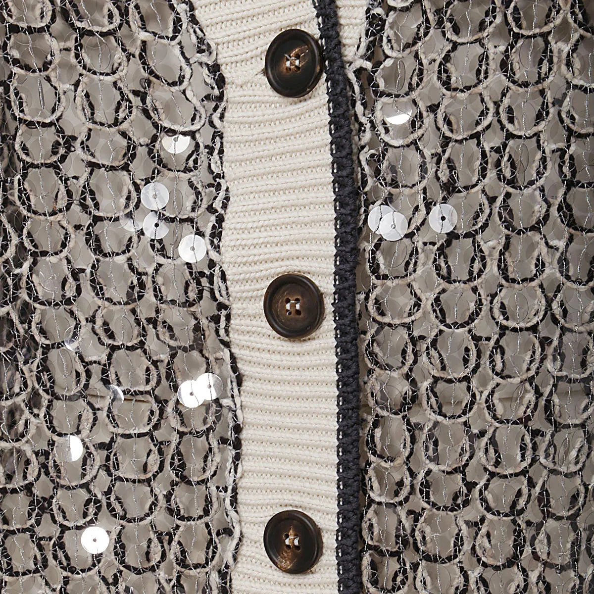 Brunello Cucinelli Sequin Embellished Knit Cardigan