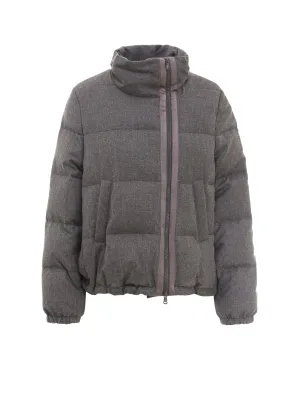Brunello Cucinelli Zip-Up Padded Down Jacket