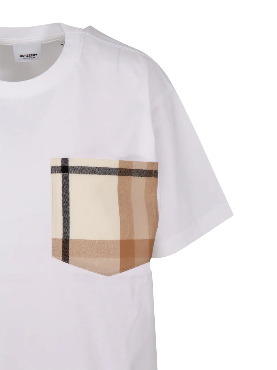 Burberry Checked Pocket Detail T-Shirt