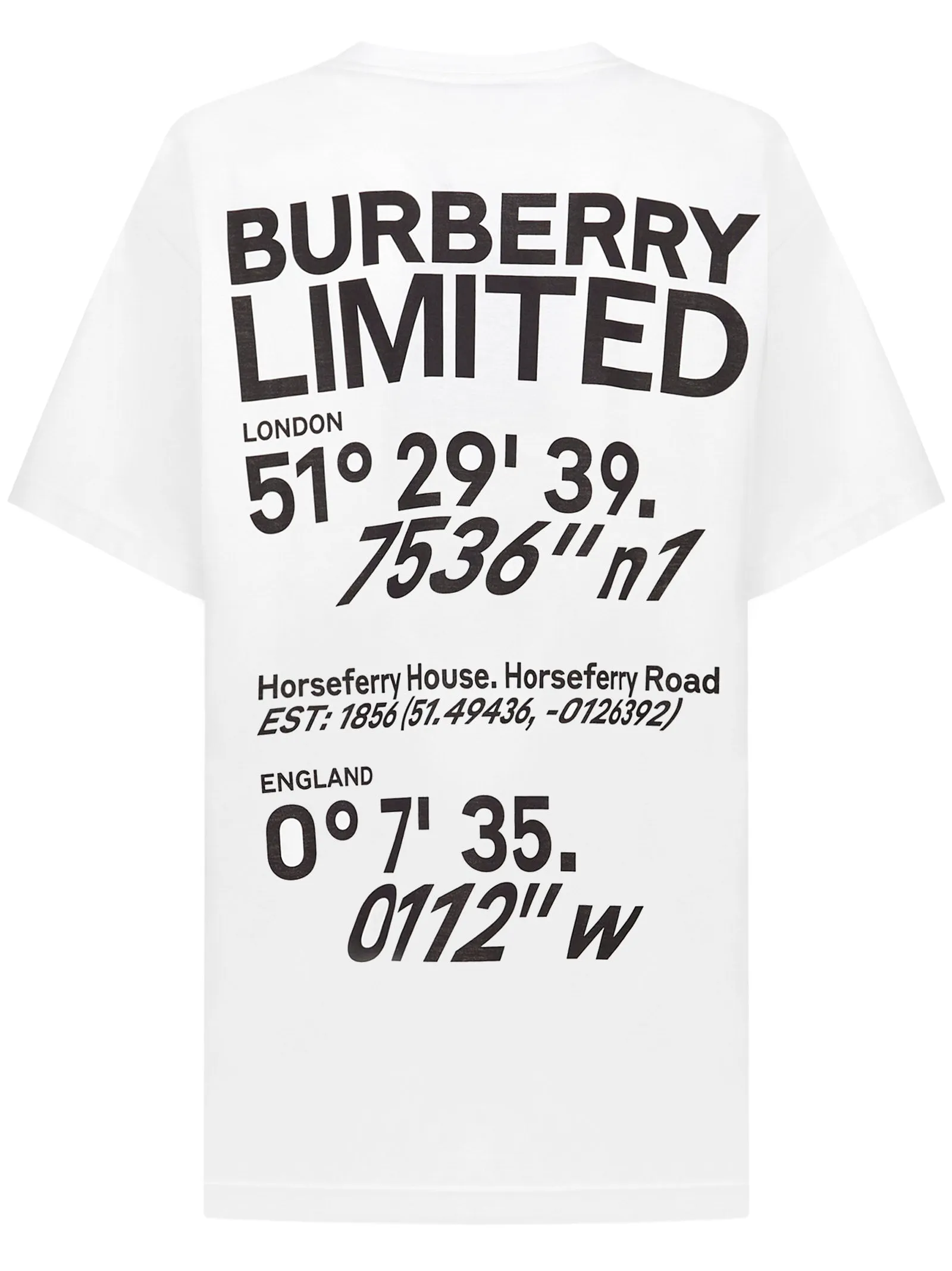 Burberry Coordinates Print Oversized T-Shirt