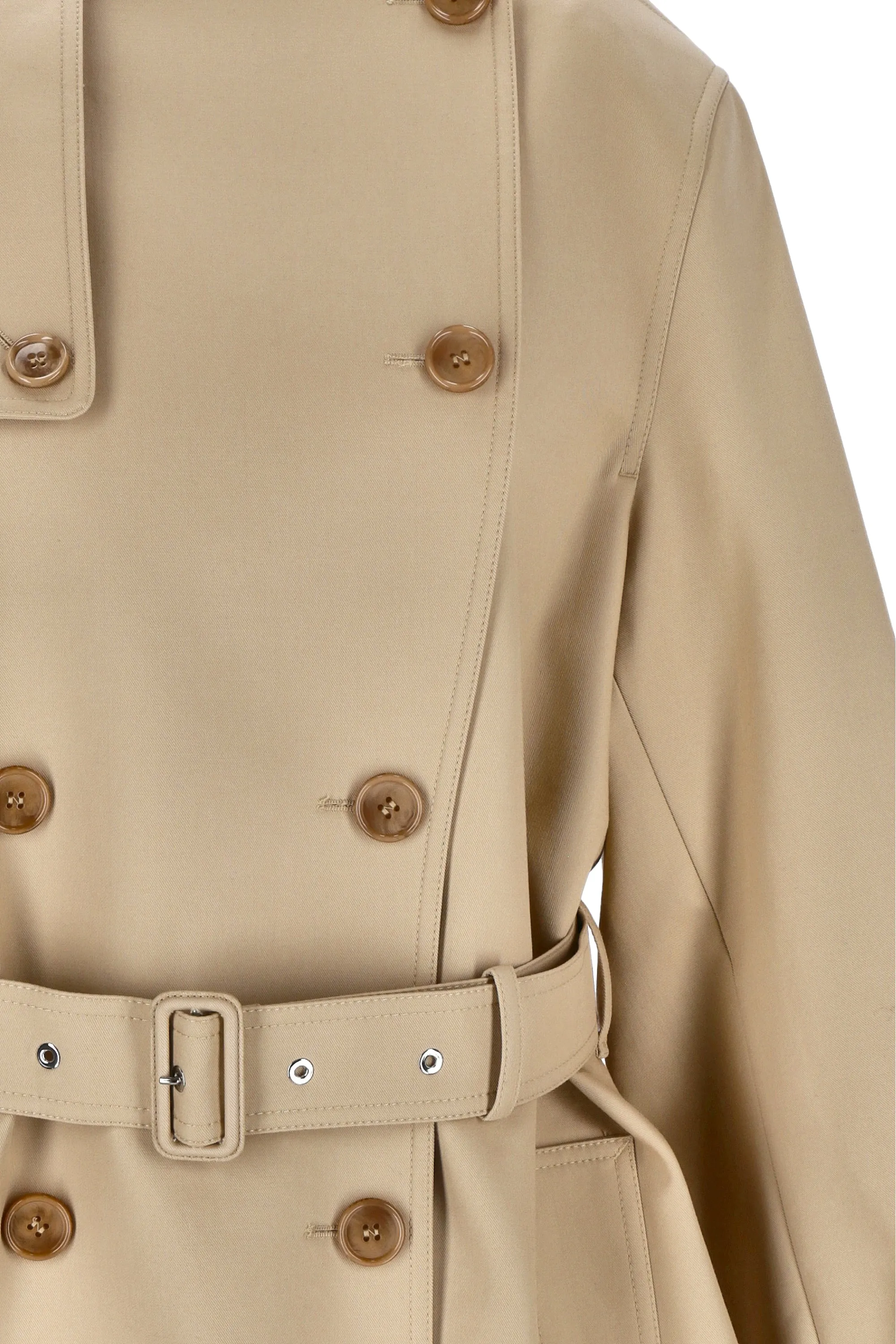 Burberry Cut Belted Trench Jacket